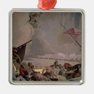 Amerika, Detail vom Ruhm von Spanien II Silbernes Ornament