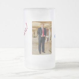 AMERIKA DONALD TRUMP NICHT GEFÄHRDET! 5 GLASDESIGN MATTGLAS BIERGLAS