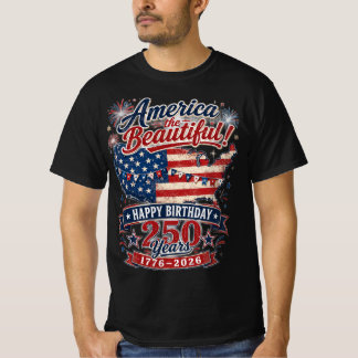 Amerika, du Schöne! 250. Geburtstag  T-Shirt
