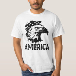 Amerika, Eagle Flag USA Männer T-Shirt