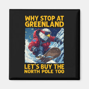 Amerika Eagle Snowboarden in Grönland und Nordamer Magnet