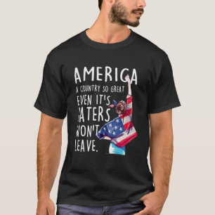 Amerika - ein Land, das so groß ist, selbst seine  T-Shirt