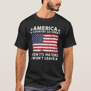 Amerika - ein Land, das so groß ist, selbst seine  T-Shirt