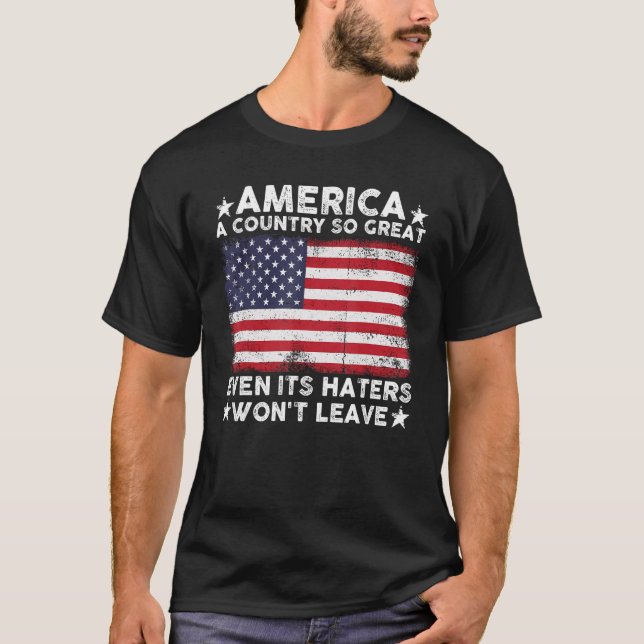 Amerika - ein Land, das so groß ist, selbst seine  T-Shirt (Vorderseite)
