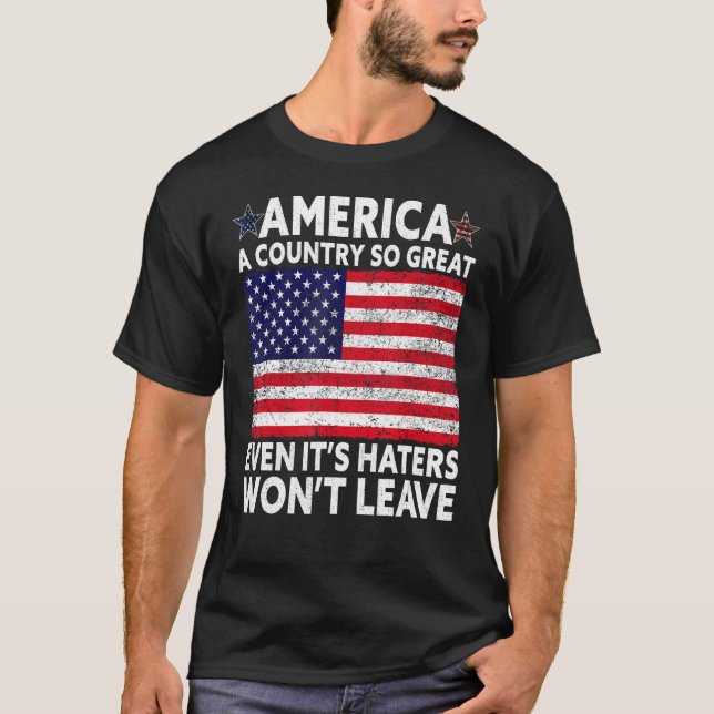 Amerika, ein Land, das so großartig ist, die US-Fl T-Shirt (Vorderseite)