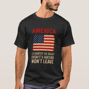 Amerika Ein So Großartiges Land Usa Us Flagge Patr T-Shirt
