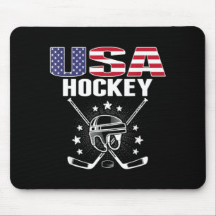 Amerika Eis-Hockey-Fans Trikot USA-Flagge Unterstü Mousepad