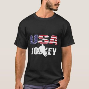 Amerika Eis-Hockey-Liebhaber Jersey - USA-Flagge T-Shirt