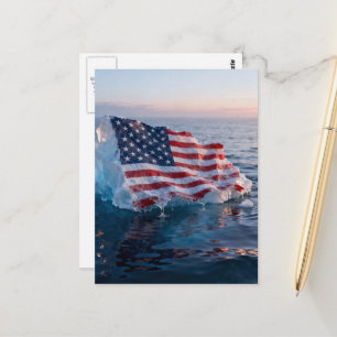 Amerika-Eisberg schmilzt dahin Postkarte