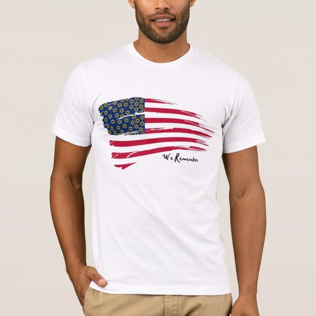 Amerika erinnert sich den an Holocaust T-Shirt (Vorderseite)