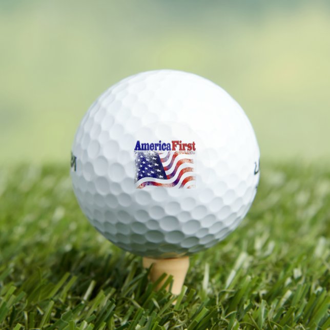 Amerika Erste US Flagge Golfball (Insitu T-Shirt)