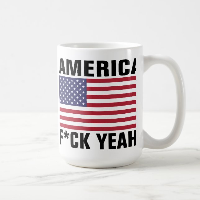 Amerika, F*ck ja! Lustig Tasse (Rechts)