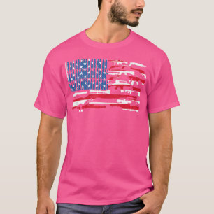 Amerika Flag USA Rifles Murica Libertarian Conserv T-Shirt