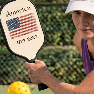 Amerika-Flagge 1776 bis 2026 USA 250. Jubiläum Pickleball Schläger