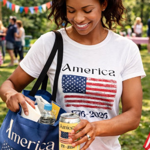 Amerika-Flagge 1776 bis 2026 USA 250. Jubiläum T-Shirt