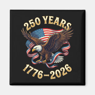 Amerika-Flagge 250-Jahres-Jubiläum USA-Shirt 1776 Magnet