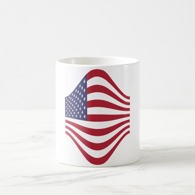 Amerika-Flagge Coffee-Tasse Kaffeetasse (Mittel)