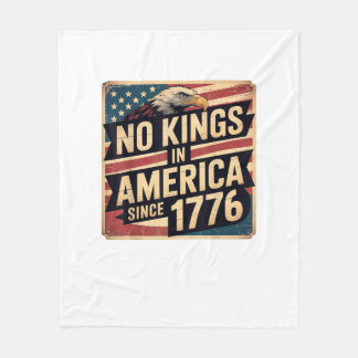 Amerika-Flagge Dekor Keine Könige In Amerika Seit Fleecedecke