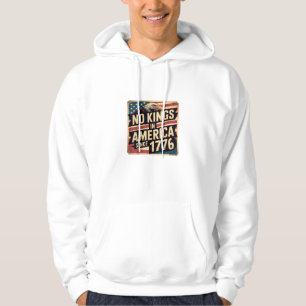 Amerika-Flagge Dekor Keine Könige In Amerika Seit Hoodie