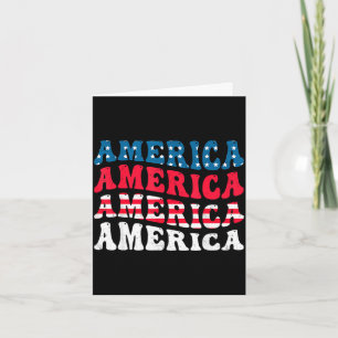 Amerika-Flagge Grafik lustig 4. Juli Karte