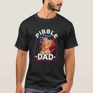 Amerika-Flagge Pitbull-Hund Premium T-Shirt