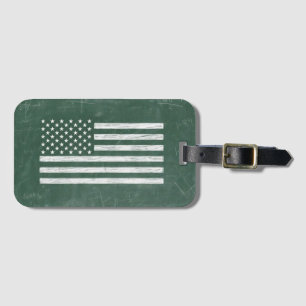 Amerika-Flagge-Tafelbild (Zeichnung Nr. 1) Gepäckanhänger