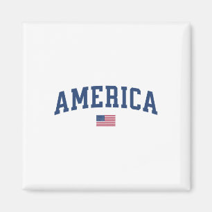 Amerika Frauen Männer Kinder amerikanische Flagge  Magnet