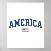 Amerika Frauen Männer Kinder amerikanische Flagge