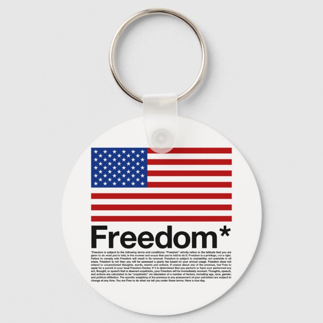Amerika: Freiheitsbedingungen Schlüsselanhänger (Vorderseite)