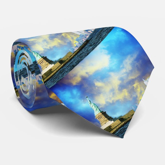 Amerika, Freiheitsstatue, Neck Tie Krawatte (Gerollt)