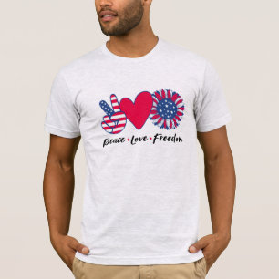 Amerika. Frieden. Liebe. Freiheit. T-Shirt