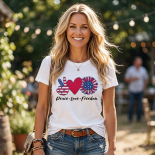 Amerika. Frieden. Liebe. Freiheit. T-Shirt
