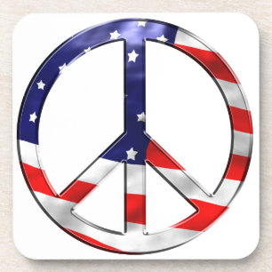 Amerika Friedenszeichen Untersetzer