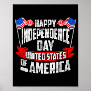 Amerika frohen Unabhängigkeitstag Poster