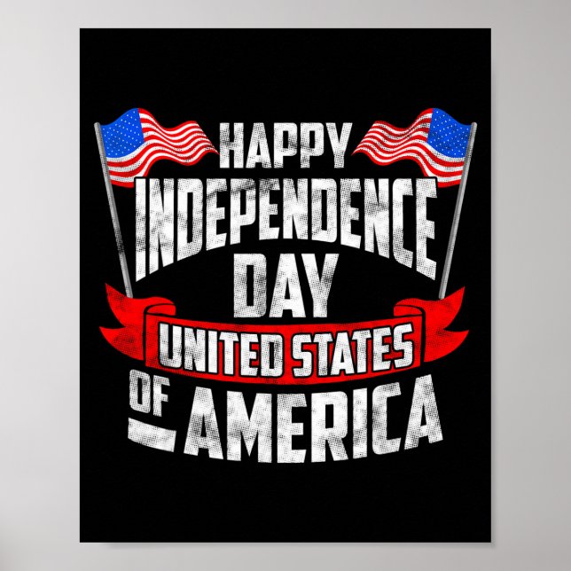 Amerika frohen Unabhängigkeitstag  Poster (Vorne)