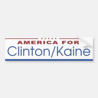 Amerika für Clinton/Kaine 2016 Autoaufkleber