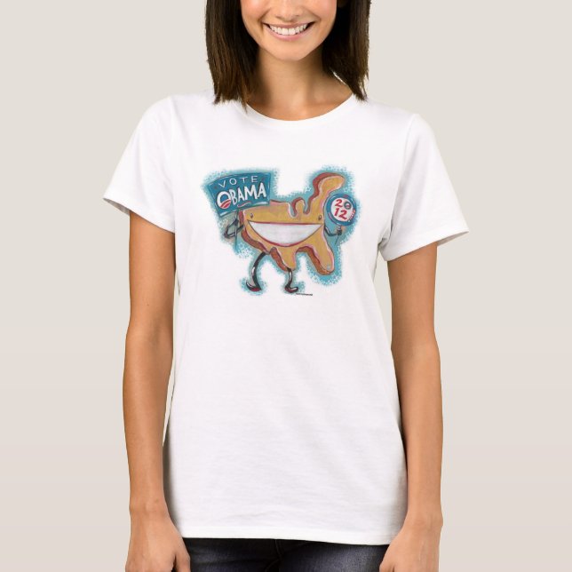 Amerika für Obama 2012! Kundengerechte T-Shirts (Vorderseite)