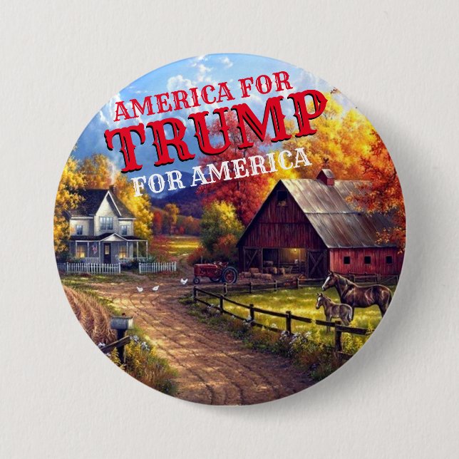 AMERIKA FÜR TRUMP BUTTON (Vorderseite)