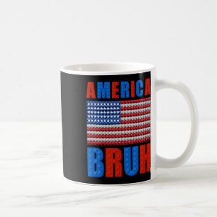 Amerika Gebäude Bricks Flag 4. Juli Mast Kaffeetasse