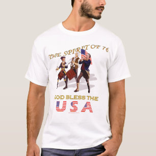 Amerika - Geist von 76 - Gott segne die USA T-Shirt