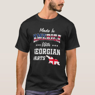 Amerika Georgien Teile Georgia Karte USA Flaggen A T-Shirt