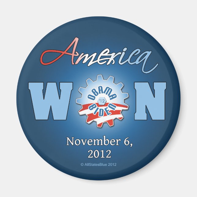Amerika gewann am 6. 11.2012 magnet (Vorne)