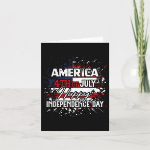 Amerika glücklich 4. Juli Unabhängigkeitstag Männe Karte