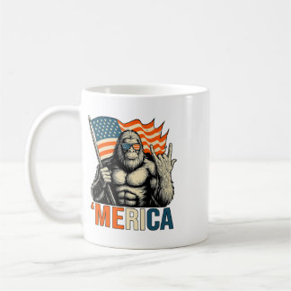 ‚Amerika Gorilla-Flagge Sungles Lustig Patriotisch Kaffeetasse