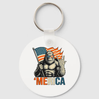 ‚Amerika Gorilla-Flagge Sungles Lustig Patriotisch Schlüsselanhänger