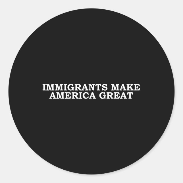 Amerika groß machen runder aufkleber (Vorderseite)