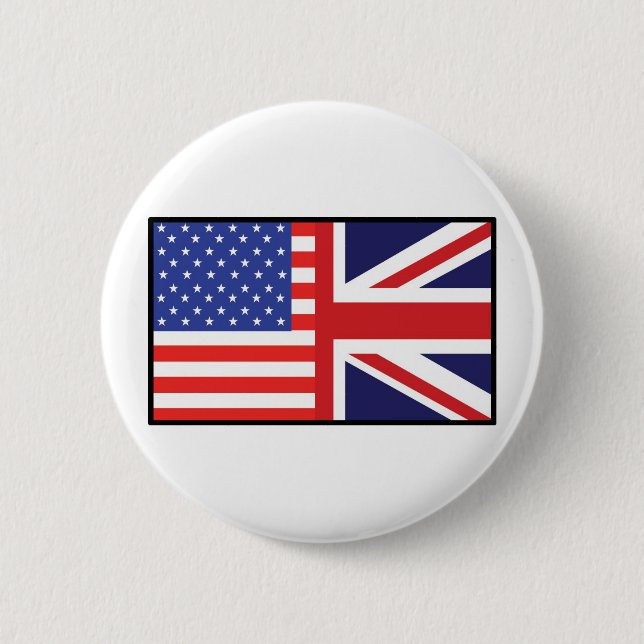 Amerika Großbritannien Button (Vorderseite)