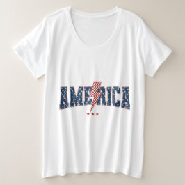Amerika  große größe T-Shirt