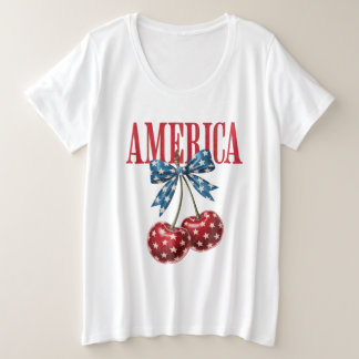 Amerika Große Größe T-Shirt