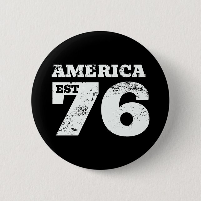 Amerika hat 1776 patriotisch button (Vorderseite)